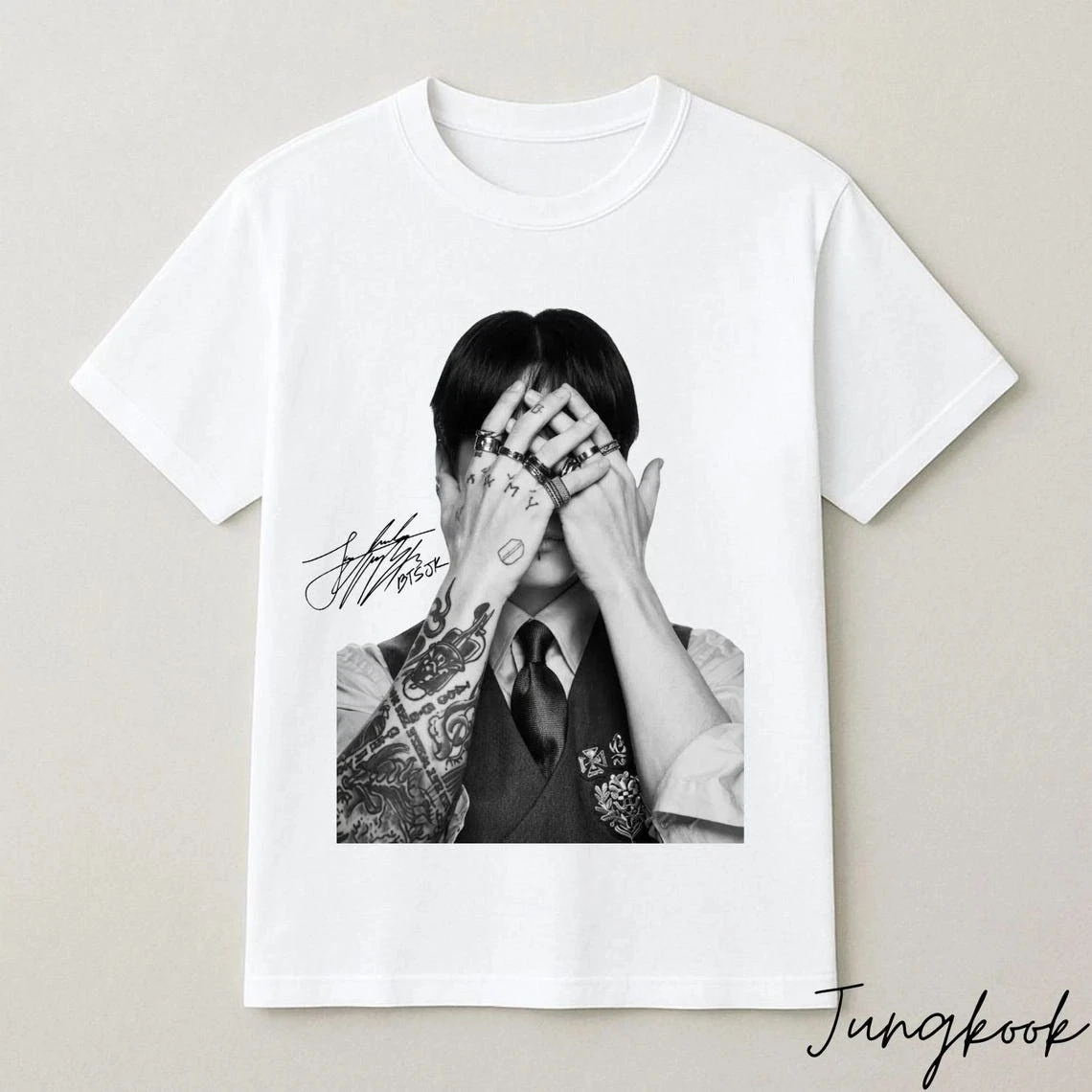 Arirang BTS Mitglieder Grafik 2026 Retro BTS Merch T-Shirt 2026 Sommer Herren Damen Kinder T-Shirt Baumwolle Streetwear Y2K T-Shirt – Detail 4