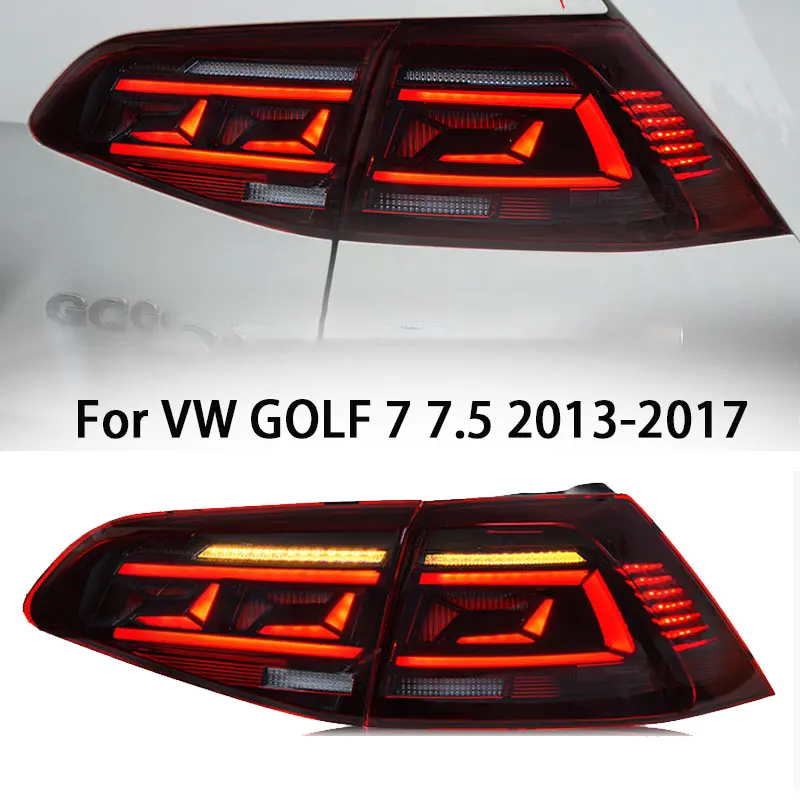 

car Styling Taillights For Volkswage Golf 7/7.5 2013-2017 2018 2019 LED DRL Dynamic Turn Signal Brake Reversing Auto Accessories