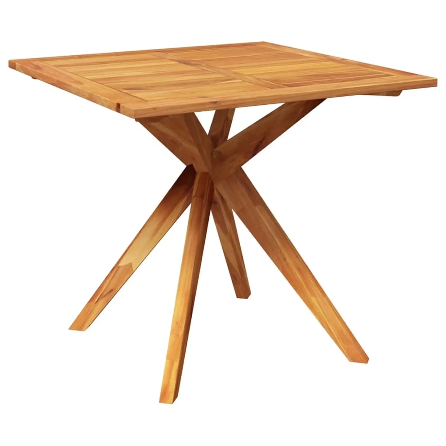 Acacia Wood Patio Dining Set 3 Piece Outdoor Table & 2 Chairs Slatted Garden Lawn Courtyard Balcony Furniture, Customized