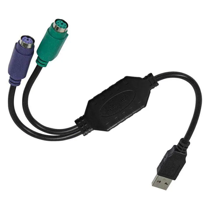 USB Male To PS/2 Female Converter Cord USB To PS2 Adapter Connector For Desktop PC PS2 Keyboard Mouse Adapter Cable