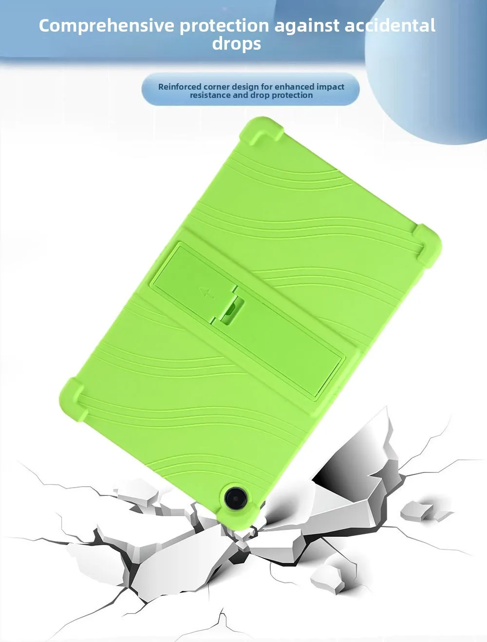 Silikonhülle für Samsung Galaxy Tab A11+ 11 Zoll SM-X236B Stoßfeste Schutzhülle mit Ständer TPU Ganzkörperhülle – Detail 7