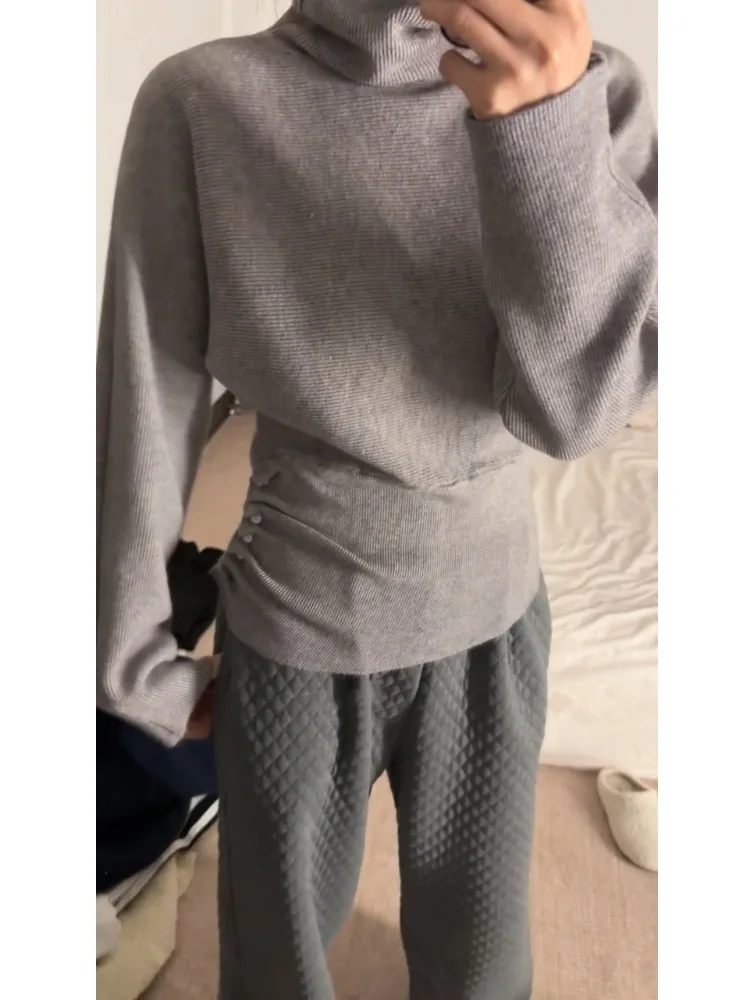 

Свитера Джемперы Пуловеры Женские кашемировые вязаные шерстяные однотонные трендовые обычные городские модные элегантные вышивки Urban Softy Warm