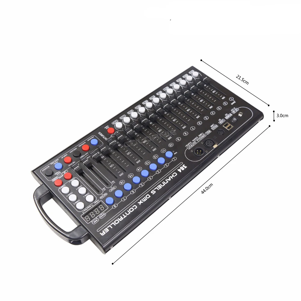 Wireless 384ch ultrasottile Desktop DMX512 Controller Stage Light Console per Led Par Moving Head