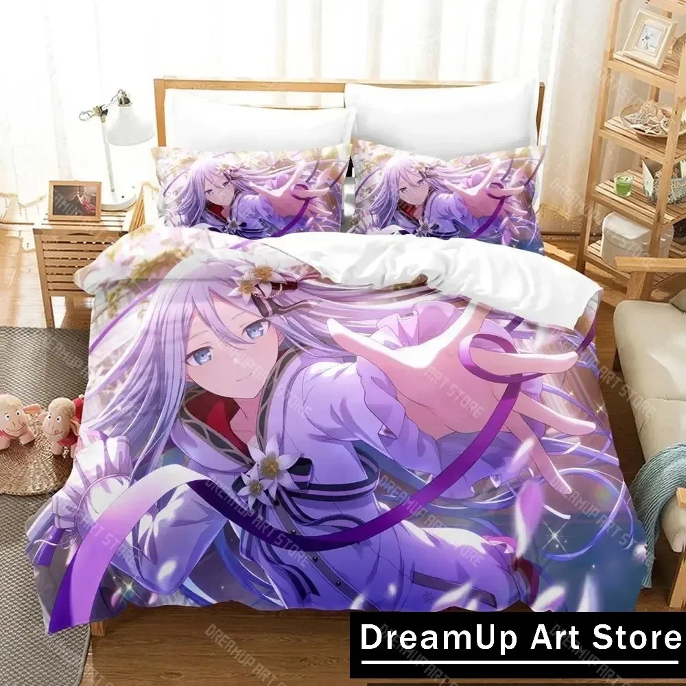 

3D Print Yoisaki Kanade Anime Project SEKAI Bedding Set Cute Quilt Cover Bed Cover With Pillowcase Twin Single Queen King Size