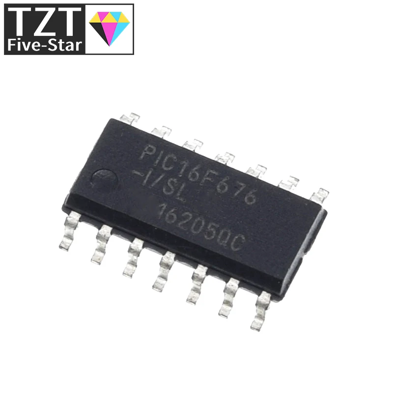 3/10 قطعة PIC16F676-I/SL PIC16F676