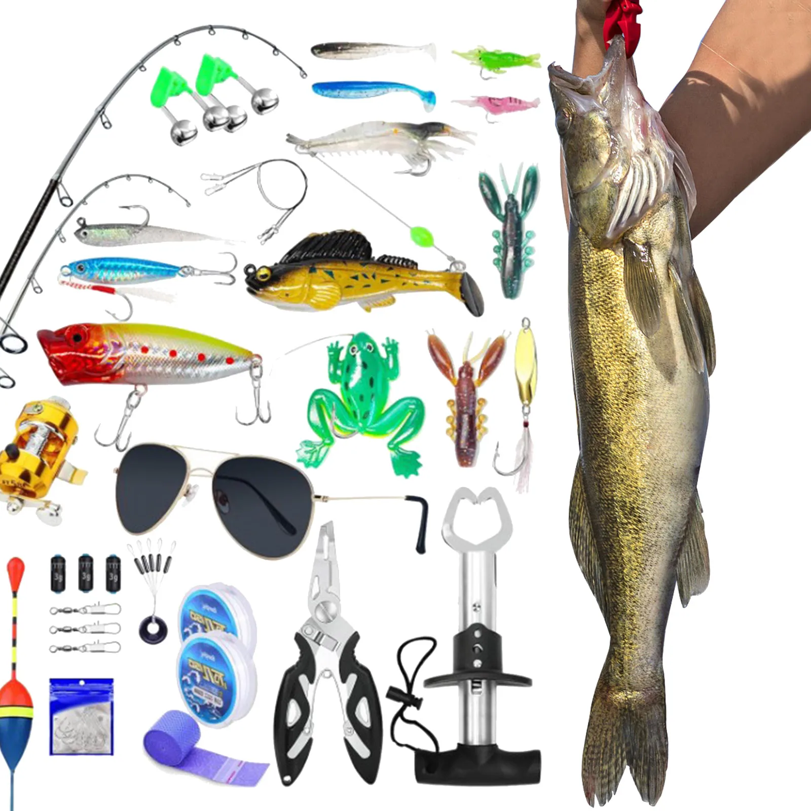 Kids Fishing Blind Box Set Advent Calendar Fishing Christmas Countdown 24 Days Surprise Interesting Playthings For Festival