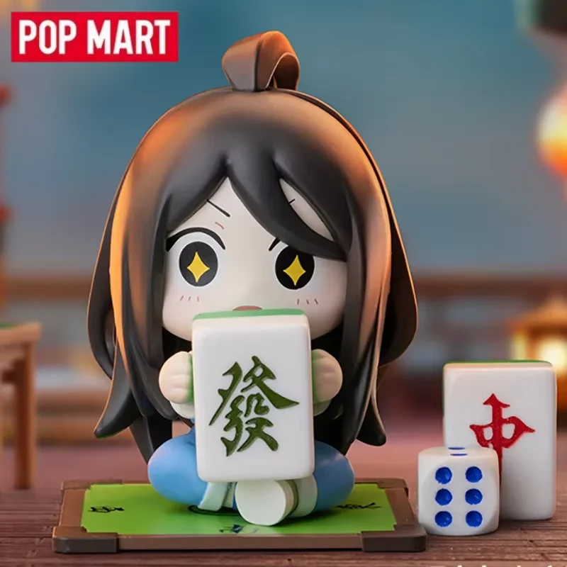 

POP MART под одного человека, народная серия, натуральная слепая коробка, загадочная коробка, сумка для догадок, игрушки, кукла, милая аниме-фигурка, настольная