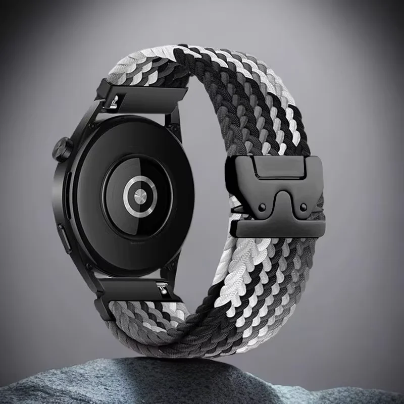 حزام مضفر لساعة Xiaomi 2 Pro Mi Watch Color Color2 المظلة حلقة الفرقة لساعة Xiaomi S4 S3 S1 Pro 22 مللي متر نايلون كوريا