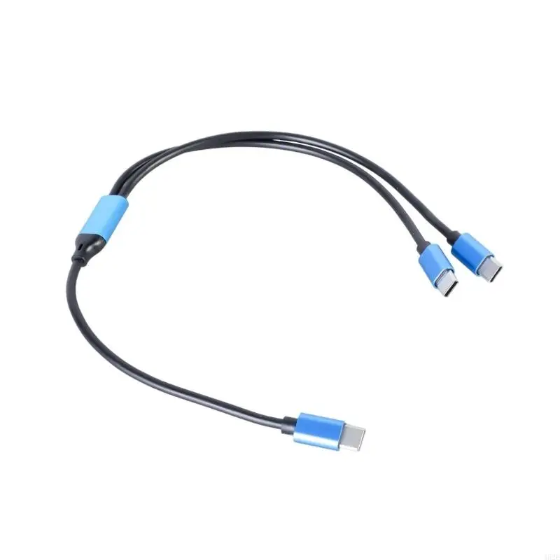 462E 2 In 1 USB C to Two USB C Splitter Cable Type C To Type C Charging Cord 80W 480M