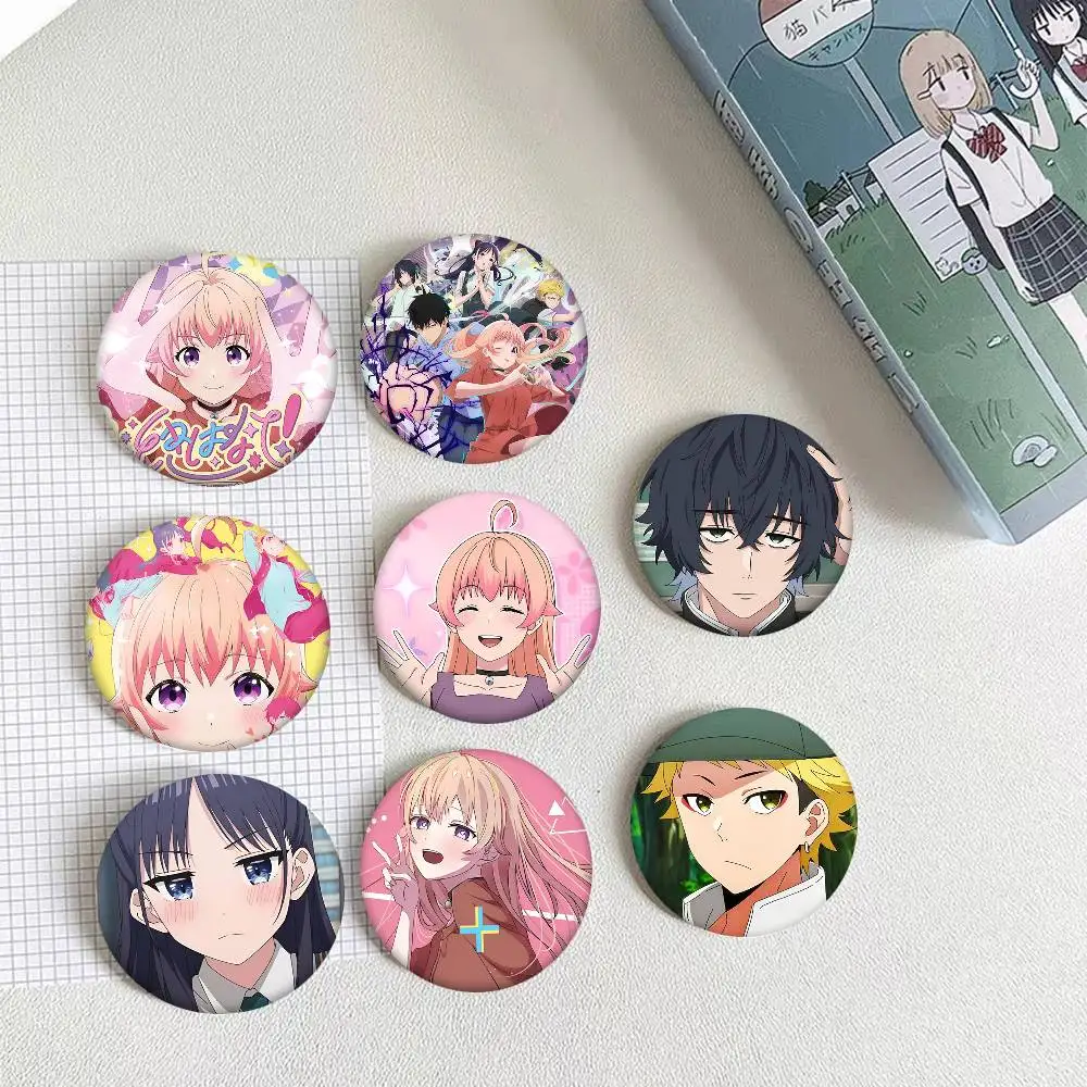 Comics WITCH WATCH Round Badge Lapel Pin Backpack Clothing Jewelry Accessories Gift Brooch
