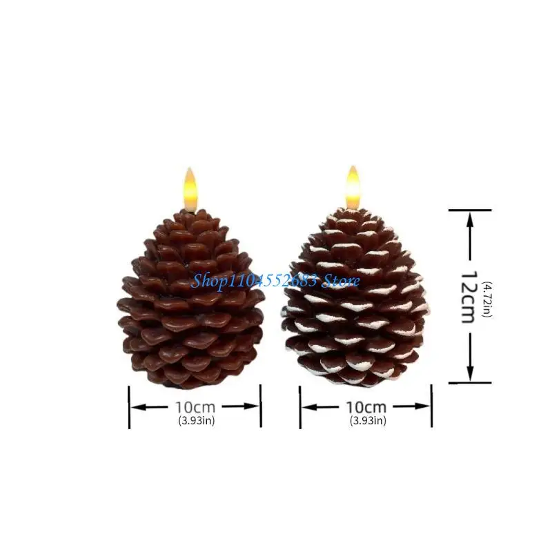 Y6GD Pine cone Lightss dGreenration, pine cone with timer function, flameless pine cone Christmas dGreenration table