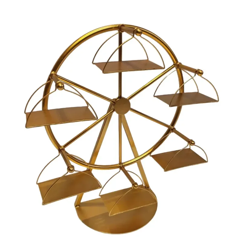 Rotating Cake Stand Multi Layer Display Rack for Hot Pot Restaurant BBQ Grill Hotel Tableware Ferris Wheel Design Plate Multi