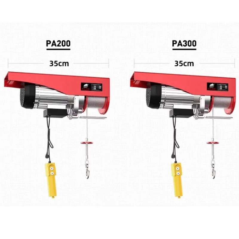 220V  12M Mini Electric Hoist Wireless Remote Control Crane Household Small Lifting Hoist Hoist Crane Winch Hoist