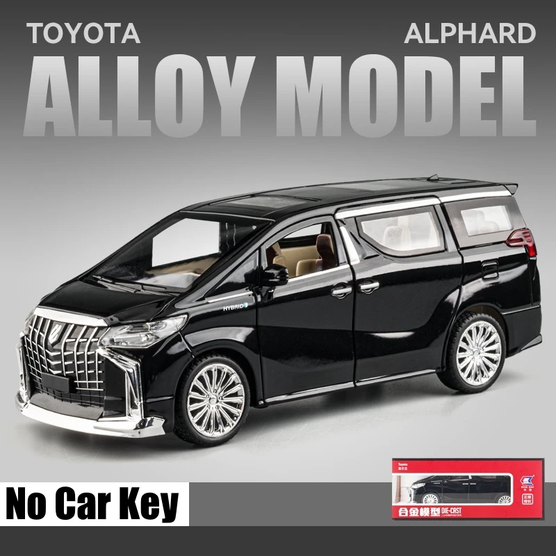 1/24 トヨタ アルファード MPV バン ダイキャストおもちゃの車モデル