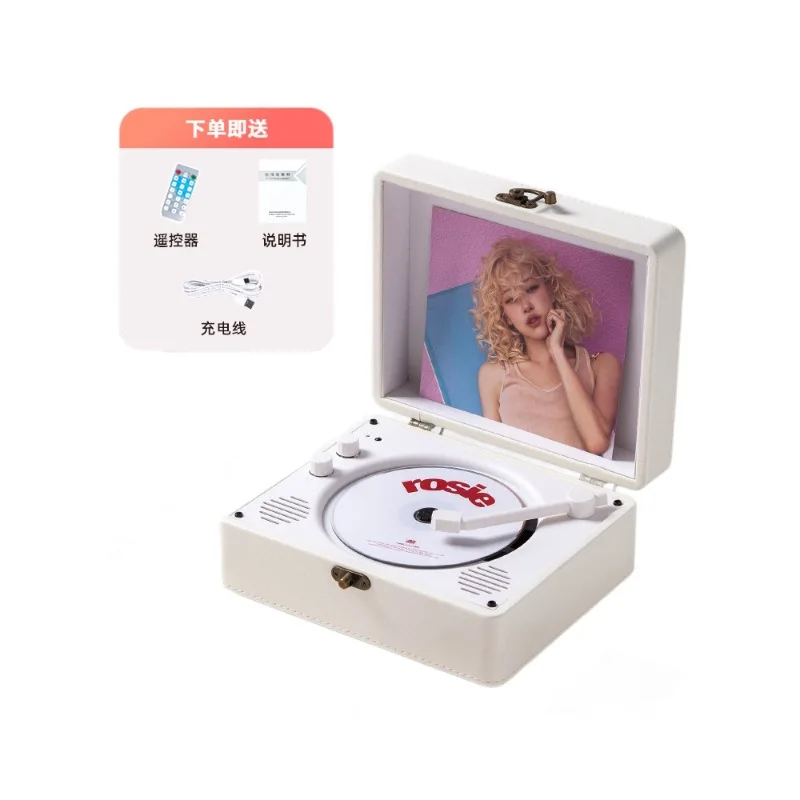 مشغل أقراص مضغوطة عبر الحدود، ألبوم قرص قديم، مكبر صوت بلوتوث، مشغل أقراص مضغوطة، هدية لعشاق الصوت #5