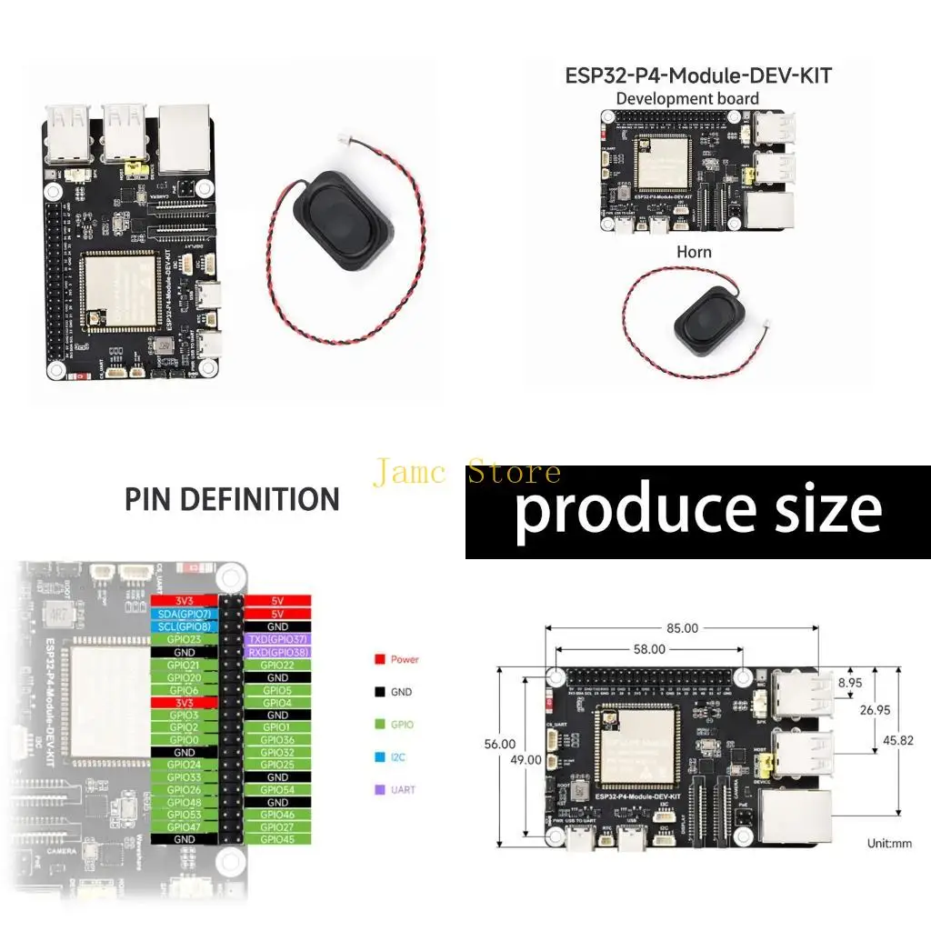 

LX0B P4 Модуль платы разработки Wi-Fi 6 Bluetooth-совместимый порт Ethernet для вычислительного проекта для вычислительного