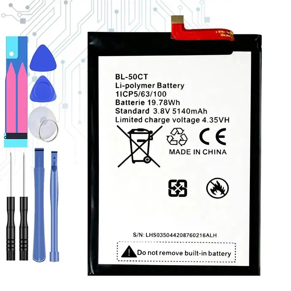 

Mobile Phone Battery Reliable Power Supply 5140Mah For Tecno L8 L8plus BL-50CT