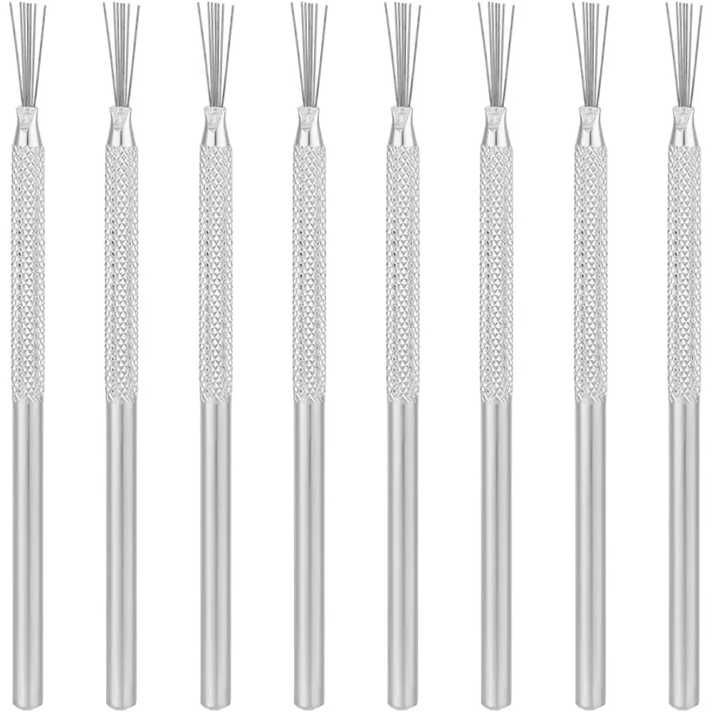 8 stuks klei keramische naald detail gereedschap veer draad textuur tool voor klei aardewerk beeldhouwen klei naald gereedschap modellering