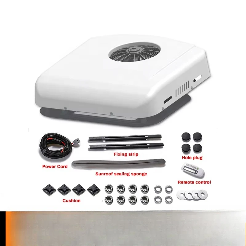 مكيف هواء سيارة صغير محمول بتيار متردد 24 فولت Rv لمكيف هواء متنقل 24 فولت للشاحنة #4