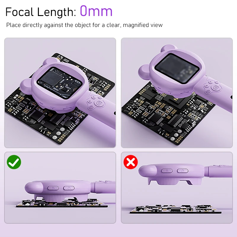 Kids Portable Handheld Magnifying Digital Microscope for Children Educational Science Toys Christmas Birthday Gifts
