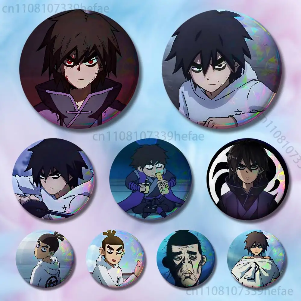 

S-Scissor S-Seven Insignia Badge Case For Decoration 44mm 32mm 58mm Round Tinplate Pin Brooch Gift