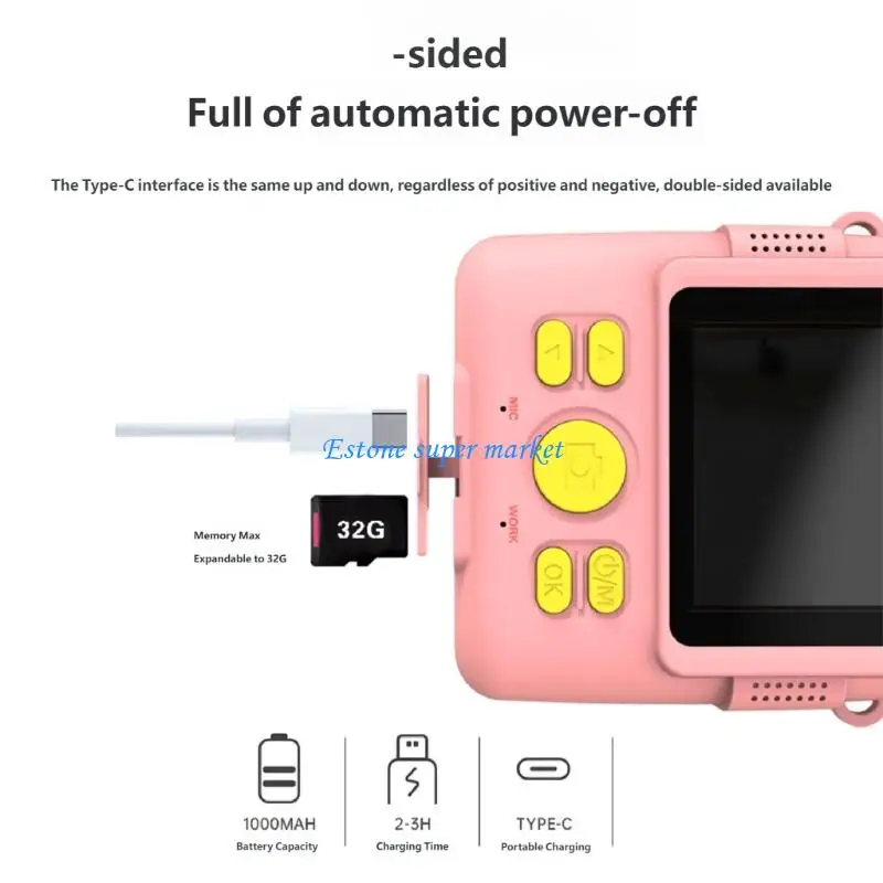 090B Educational Digital Camera Toy For Children With Quick Print And Video Recording