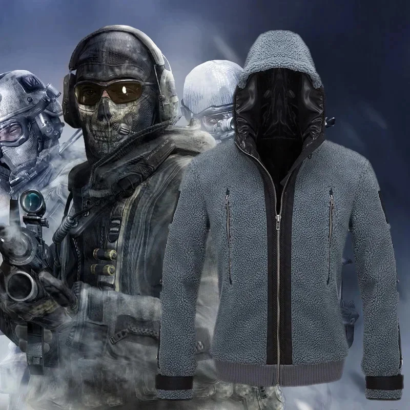 Call of Duty 6 Cosplay Clothing Same Jacket Tf141 Team Uniform Ghost Combat Suit Ghost Jacket Hoodies for Men and Women