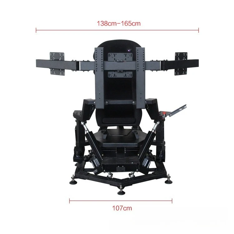 Plate-forme de simulation du degré de liberté, simulation de vol de course, conduite