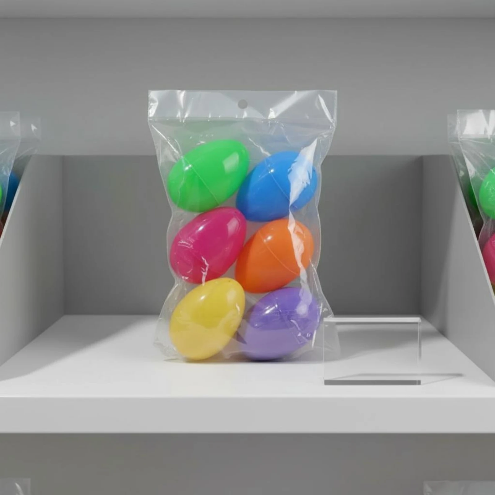 24 Peças de Cápsulas Festivas DIY Reutilizáveis de Plástico para Páscoa, Decoração de Feriado com Design de Duas Peças e Cores Vibrantes