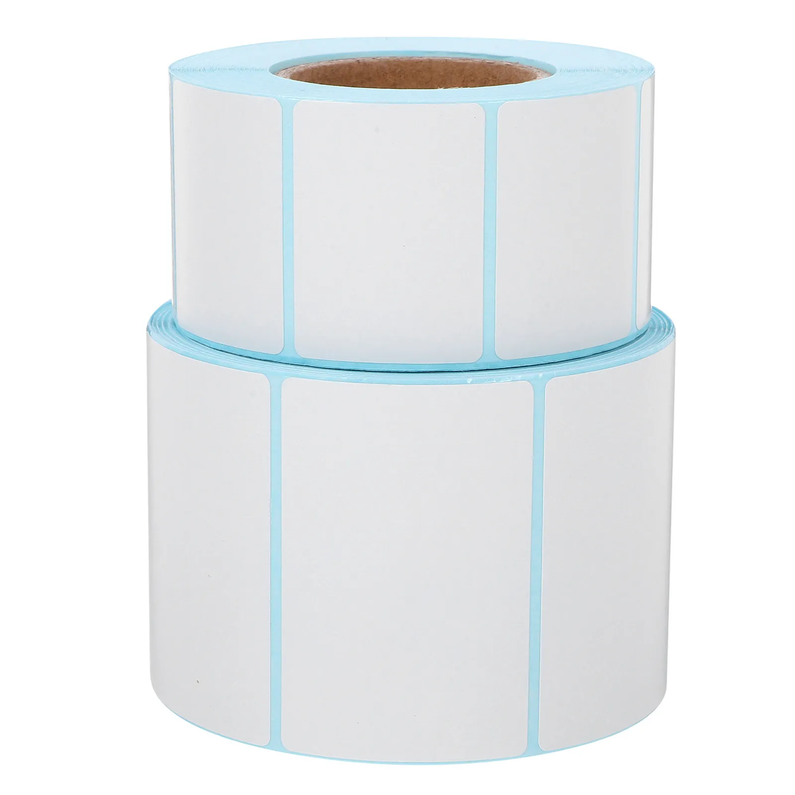 

2 Rolls Waterproof Barcode Labels Blank Self Adhesive Labels Thermal Printing Multi Purpose Price Tags Shipping Address Label