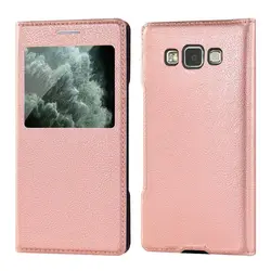 Slim Flip Cover for Samsung Galaxy A5 2017 A520 / A5 2016 A510 Phone Case Holster with Window View Fundas Capa