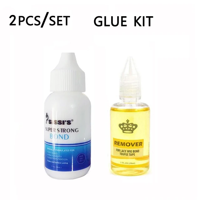 

SISSI'S Wig Glue With Remover Super Lace Glue For Lace Wigs/Toupee/Closure Hair Glue Remover Wig Installation Kit