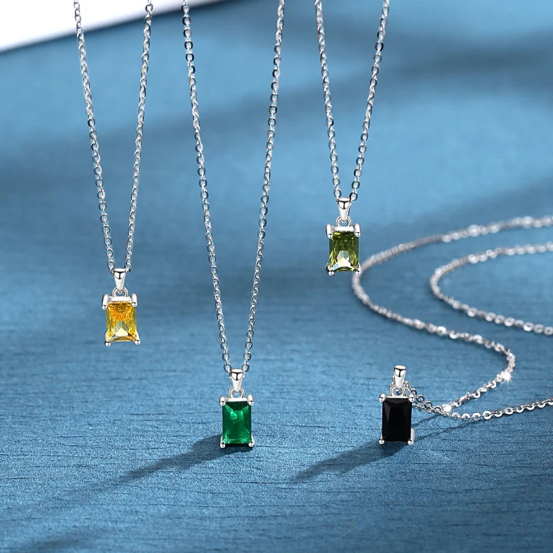 Lucky Stone925 silver necklace with a luxuy featuring a twelve birthstone pendant and colorful gemstone jewelry for women