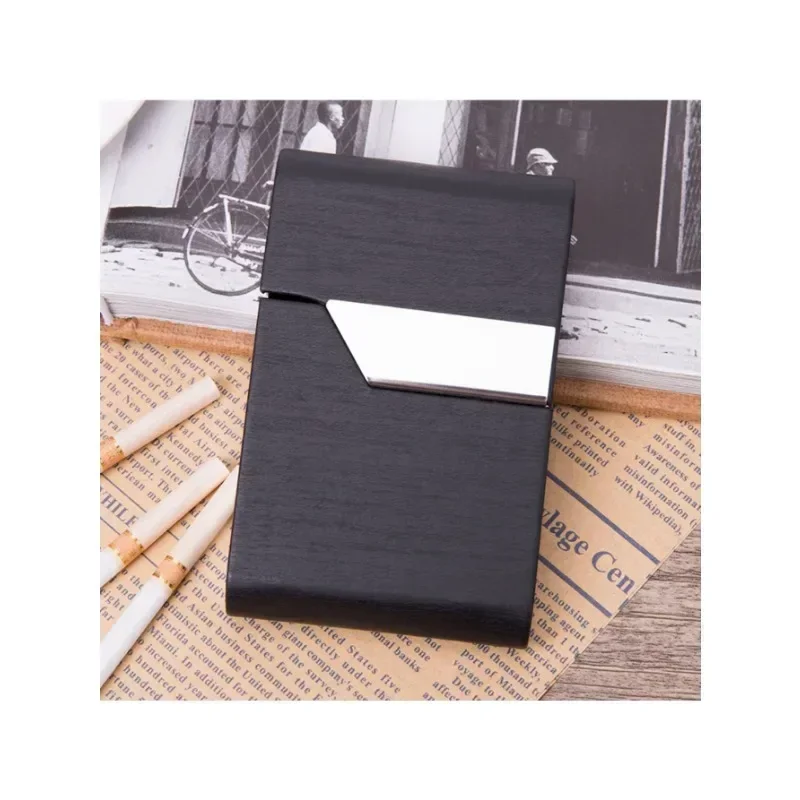 صندوق بطاقات عمل معدني من الألومنيوم للمكتب المحمول للرجال لتخزين بطاقات العمل للمؤسسات #5
