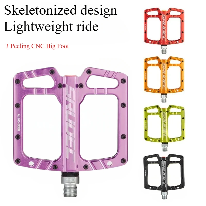 Ultralight 3 Bearing Pedal Waterproof Dustproof Antiskid CNC Pedal for MTB ROAD Bike Folding Bike Big Pedal S5058