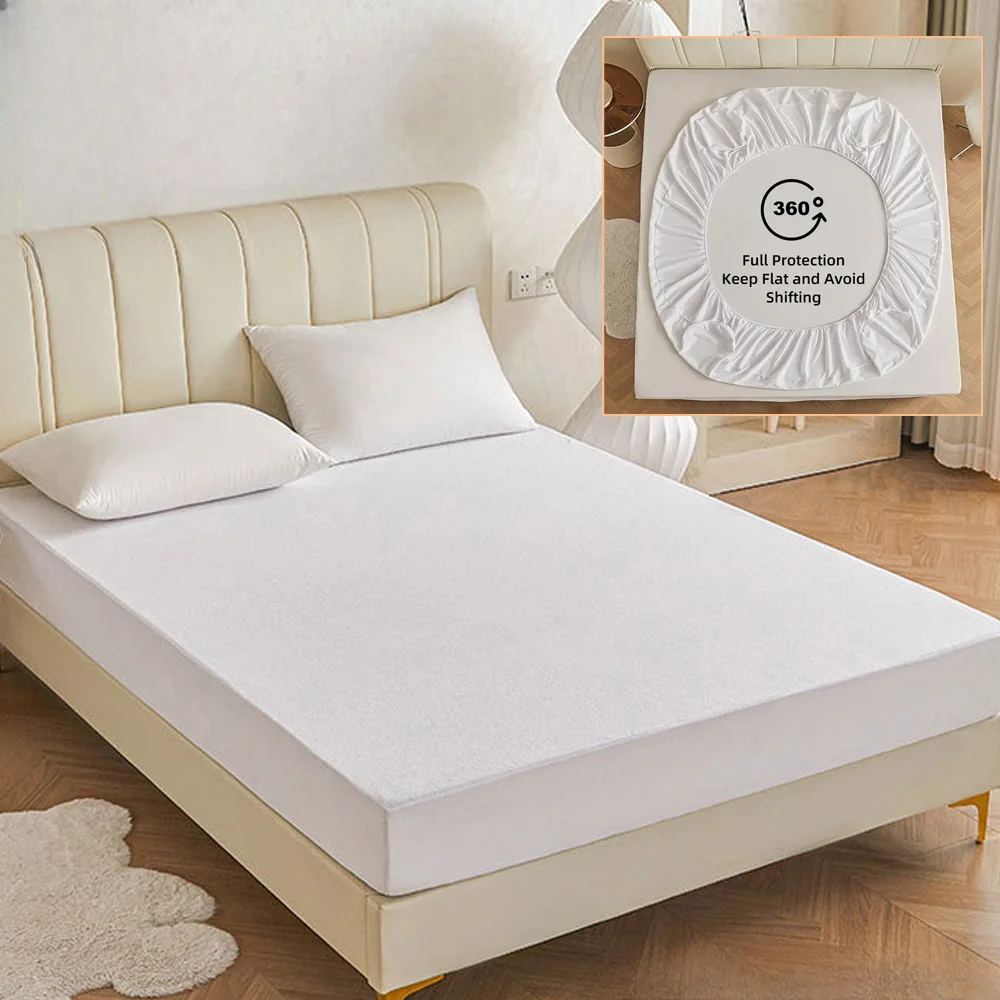 Ultra Fine Fiber Polyester Bed Sheet with Elastic Band Skin-friendly Mattress Cover for Single Double King Queen Bed 침대