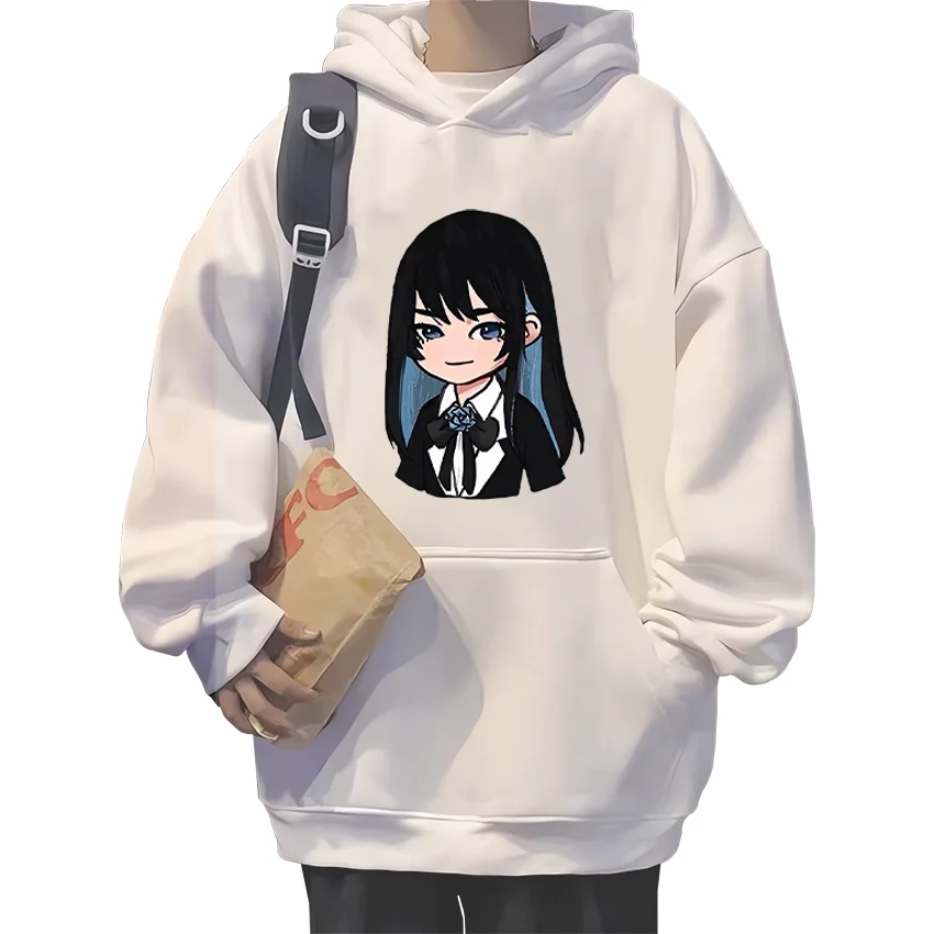

Ado Singer Hoodie harajuku fashion clothes Unisex Fleece Casual Long sleeve White Sweatshirt Men Women's Loose Hip Hop techwear