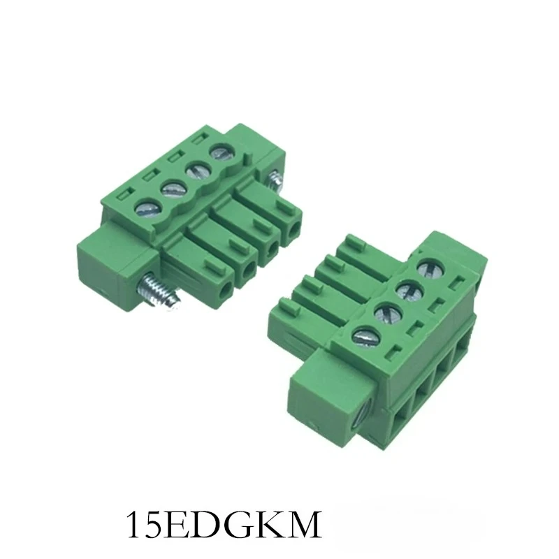 

5 пар 15EDGRKM-3,81 мм беспаечные стыковые клеммы с ушками 2EDGRKP «папа-мама» 2P-24P для электроники