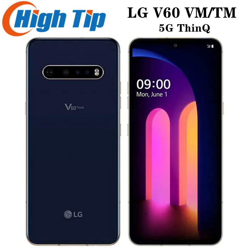 Teléfono móvil LG V60 5G ThinQ Moilble Original desbloqueado V600TM V600N V600VM 6,8 Android SamrtPhone 8GB RAM 128GB ROM