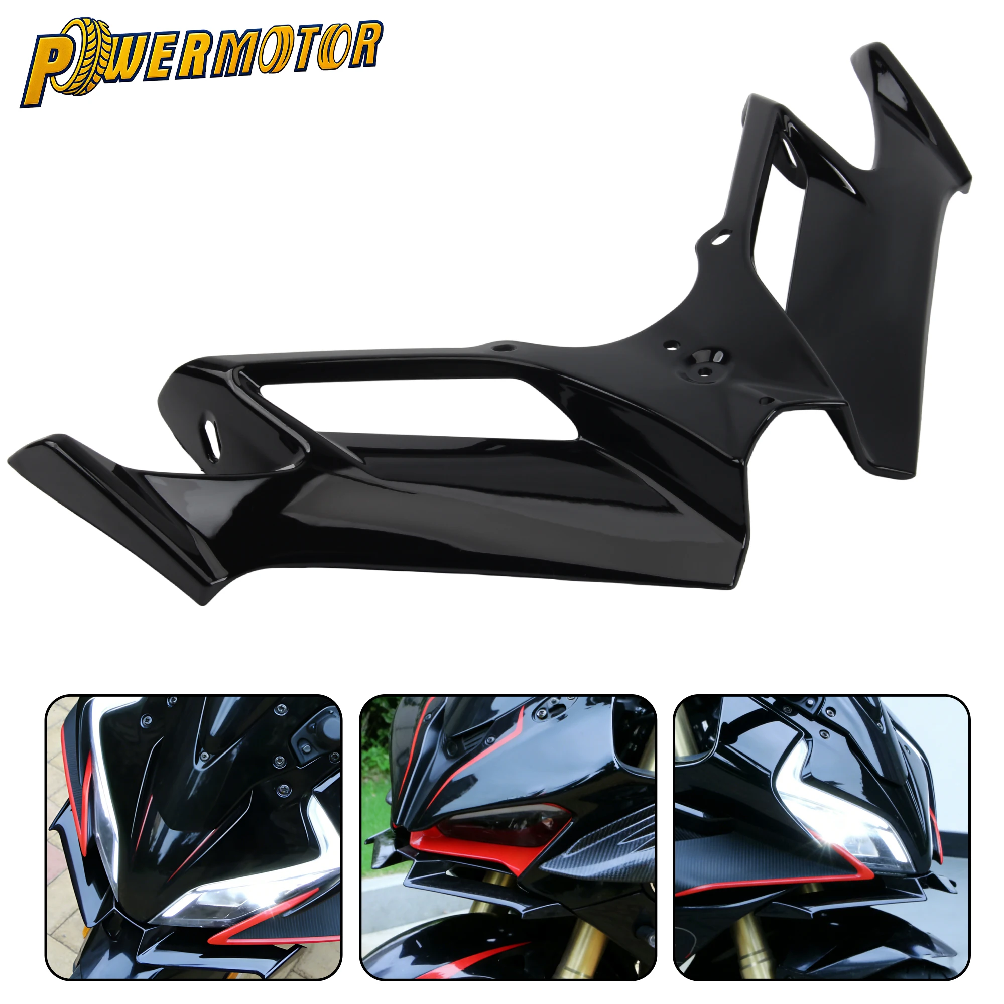 

Universal Motorcycle Front Lower Spoiler Aerodynamic Winglet Fairing For CFMOTO 250SR Kawasaki Ninja Suzuki GSX Yamaha Nmax125
