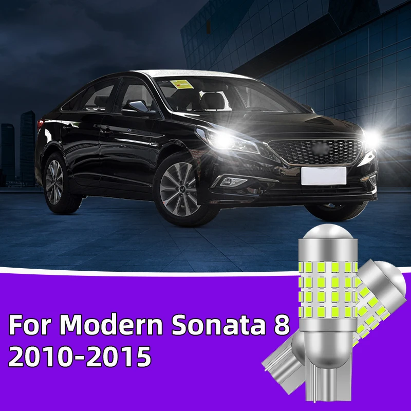 

2PCS For Modern Sonata 8 2010-2015 Car Led Bulb T10 W5W width lights side marker position Signal Lamp 12V 24V Clearance Lights