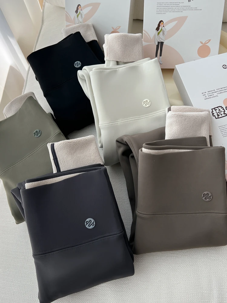 Pantaloni da Yoga a Vita Alta per Donna, Foderati, Caldi, con Controllo Pancia, Nuovi per Autunno e Inverno, Taglie Grandi