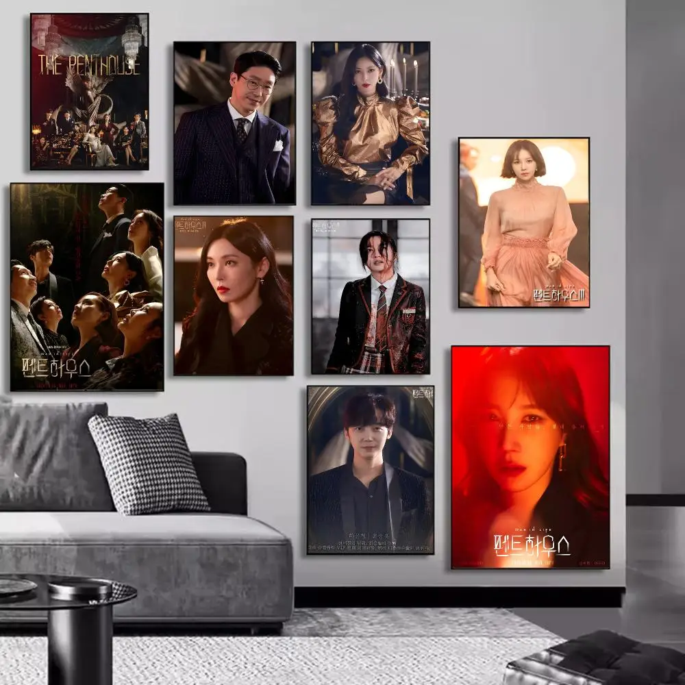 The P-Penthouse War In Life Teleplay Poster High-definition Art Sticker Self Adhesive Waterproof Home Decoration For Living Room