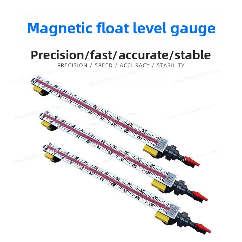 PVC/PP Acid and Alkali Resistant Magnetic Flap Level Gauge, Hydrochloric Acid Corrosion-resistant Plastic Water Level Gauge