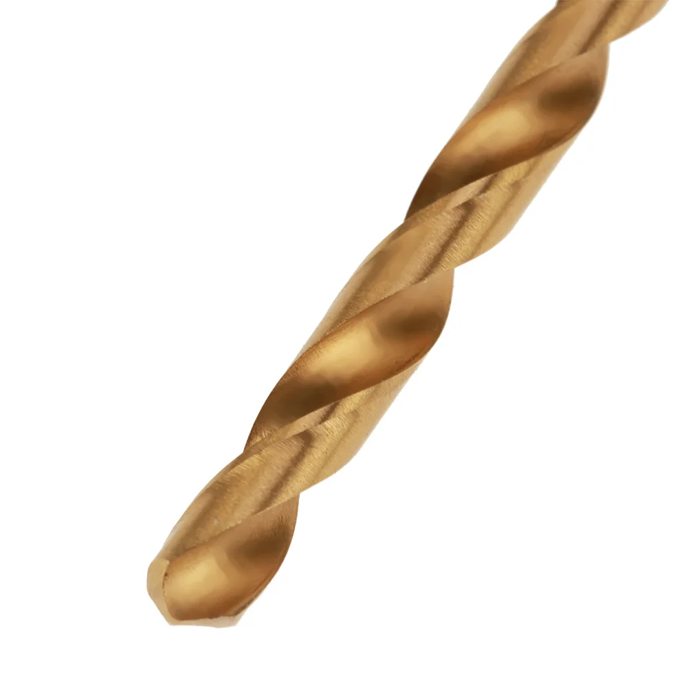 13Pcs 1.5-6.5mm High Speed Steel Titanium Coated Twist Drill Bits Set Tool with Round Handle