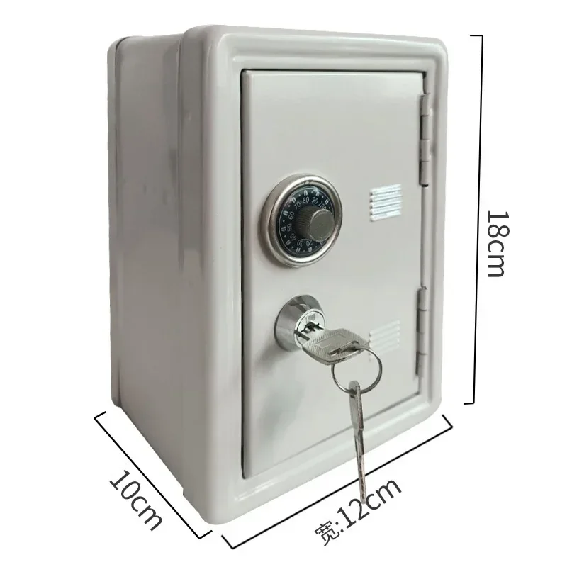 Mini Safes Metal Household Safe Box Creative Piggy Bank Key Safe Box Desktop Decoration Key Storage