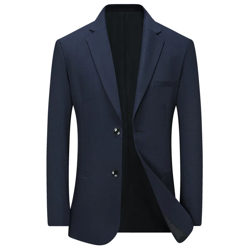 2026 Spring/Summer New Collection Mid-Term Young Men Business Casual Slim-Fitting Dad's Single Suit Jacket Overcoat