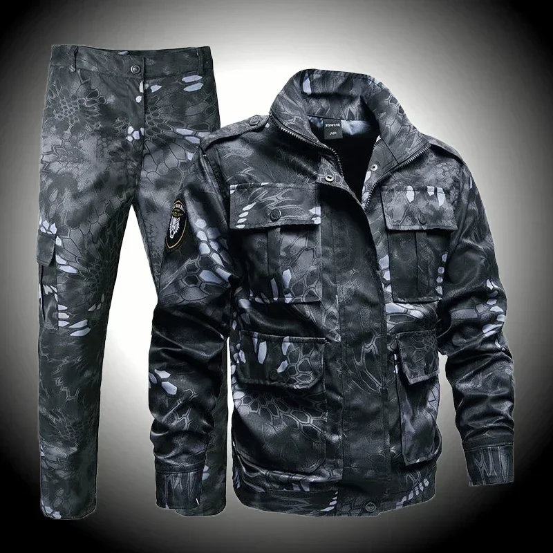 Men Camouflage Suit Work Wear Suit Unisex Uniforms for Men Outdoor Hunting Tactical Suit Summer Tactical Gear