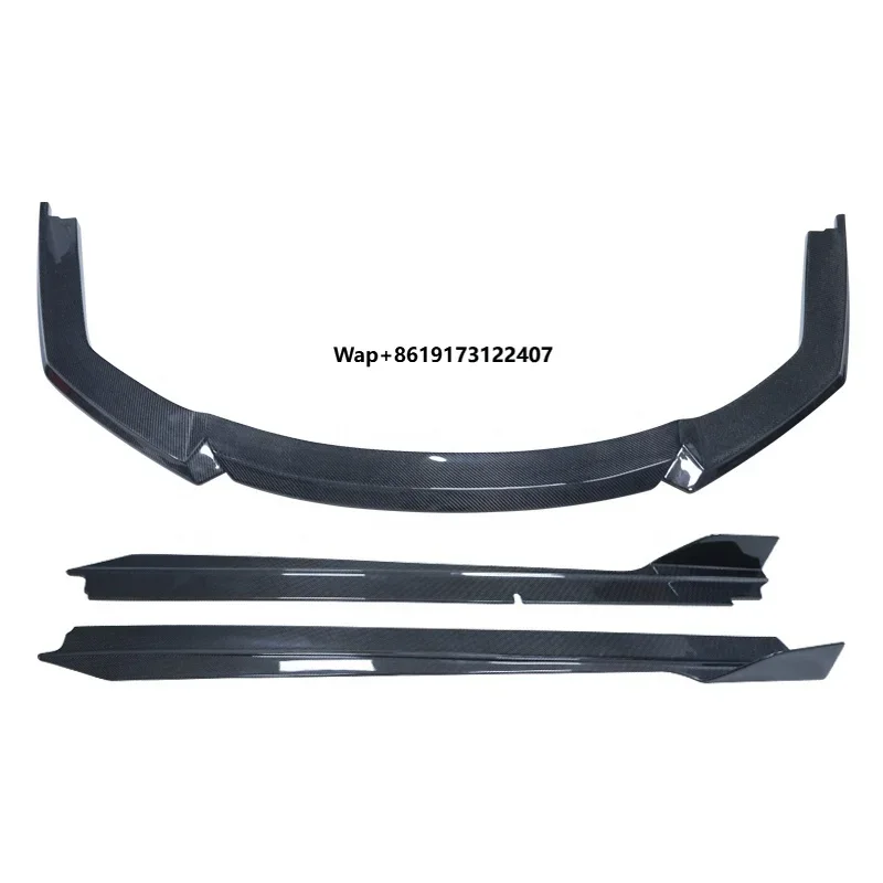 

LP610 Vorsteiner Style Carbon Fiber Front Side Skirt Car Bumper Lip for Huracan LP 610-4 LP580 Body Kit
