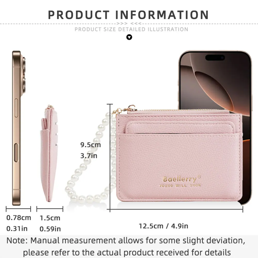 New Fashion Women Card Wallets High-Quality Zipper Coin Pocket Short Female Purses Credit Card Holder Small Wallet For Girls